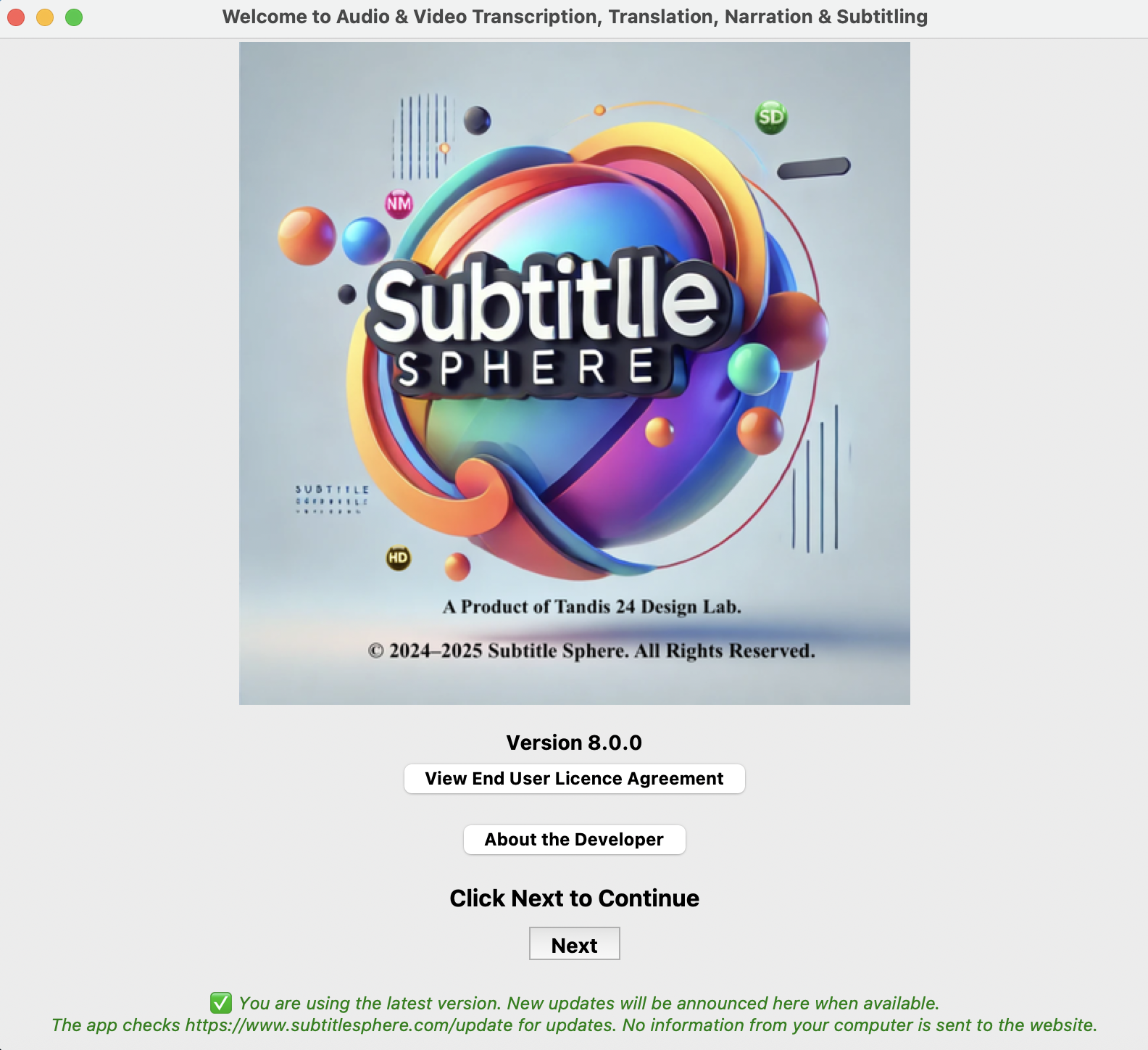 Subtitle Sphere enhanced logo